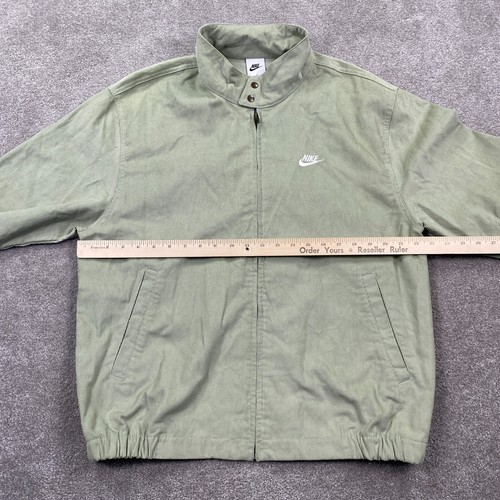 Nike Sportswear Club Corduroy Harrington Jacket Men's Size M Green FZ0631-370 - Picture 6 of 13