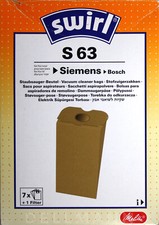 6 Beutel Swirl S 63 oder 5 / 10 / 15 alternative Beutel zu S63 von Menalux