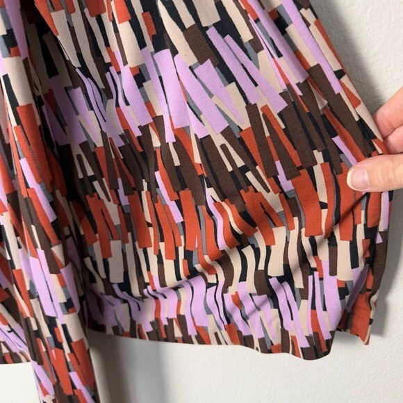 Vestido envolvente colorido Club Monaco talla XS retro años 70 sirena de oficina ropa de resort tejido Foto 4 de 4