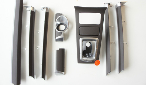 Porsche 958 Cayenne Konsole Innenausstattung Blende Leder Satz 9580448002 2R.1