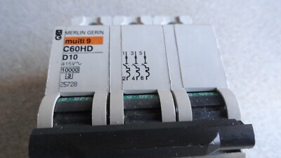 Merlin Gerin Multi 9 C60HD 3 Phasen Leitungsschutzschalter