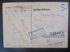 (X4114) Feldpost an 08249 / 14315 Heeres Flakart. Ers. + Ausb. Abt. 280 zur&uuml;ck