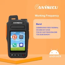Anysecu Y18 4G Network Radio Android 9.0 WIFI GPS Mobile Phone Zello Real-ptt