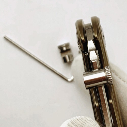 Stainless Steel CNC Thumb Stud Set Folding Shank Accessories for Buck 110 - Picture 3 of 5