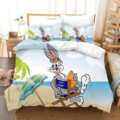 Bettbezug Bugs Bunny 80x80 Kissenbezug Bettwäsche Set 135x200 200x200 220x240