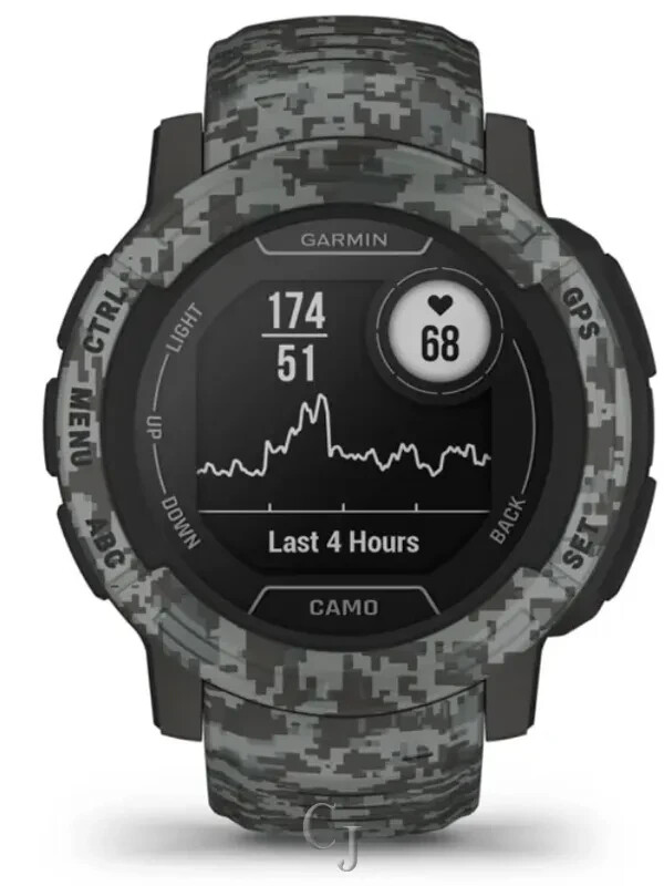 GARMIN INSTINCT 2【Camo Edition】 Garmin Instinct 2 Camo Edition Graphite Camo Rugged GPS Smartwatch