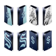 OFFICIAL NHL SEATTLE KRAKEN VINYL SKIN FOR SONY PS5 DIGITAL EDITION CONSOLE