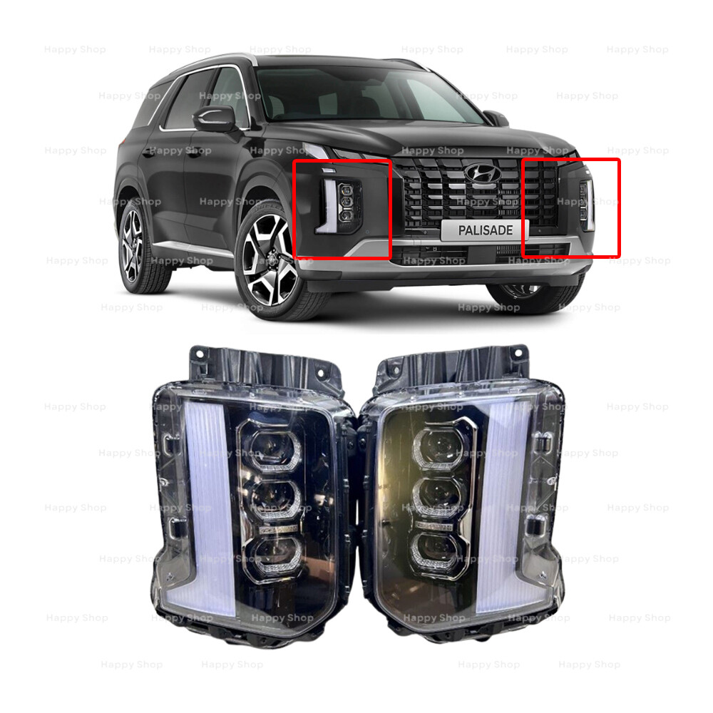 2020-2022 Hyundai Palisade LED DRL Headlights Lamp LH+RH Set
