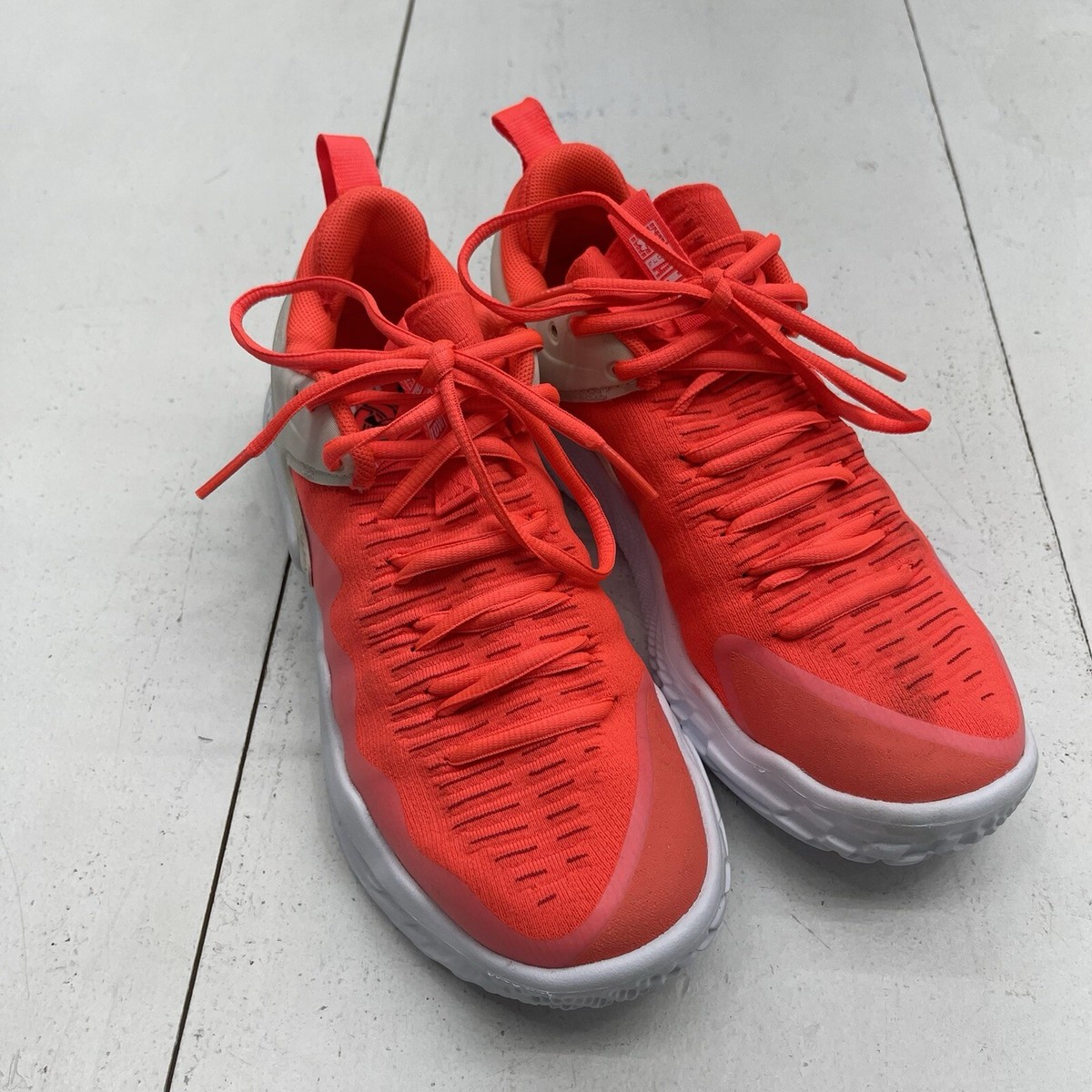 Under Armour Ace Low Volleyball Sneakers Orange Red White Women