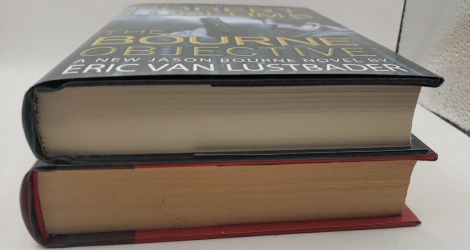 Robert Ludlum 2 x Book Lot Eric VanLustbader Jason Bourne Espionage Fiction HCDJ - Image 4 of 4