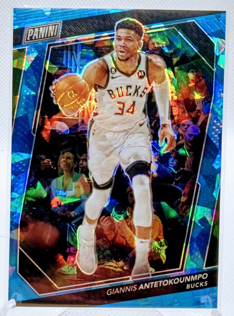 2023 Panini National VIP - Giannis Antetokounmpo - Blue Cracked