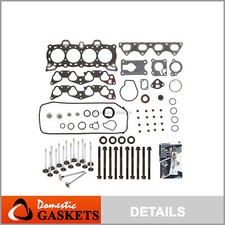 Head Gasket Set Intake Exhaust Valves Fit 92-95 Honda Civic D15b1 D15b7 D16a6