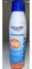 Equate Sport Broad Spectrum Sunscreen, SPF 100, 5.5 oz Exp 03/27