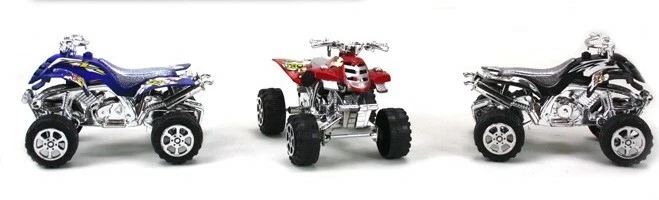 Quad Cross Spielzeug Kinder Kunststoff Bike r rot schwarz blau - Bild 2 von 4