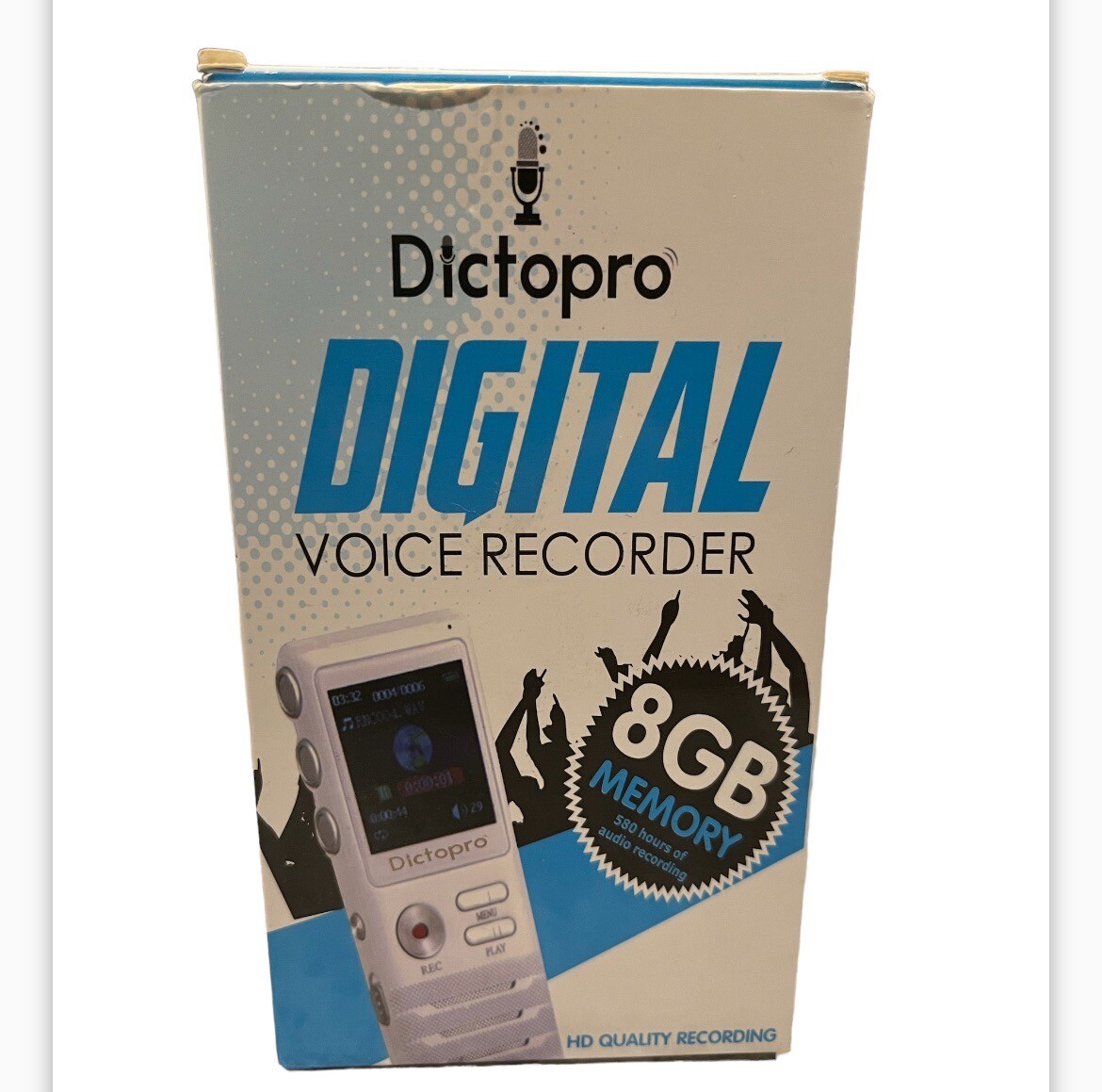 DICTOPRO Digital Voice Activated Recorder Portable Mini Dictaphone 8GB eBay