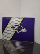 Baltimore Ravens Glass Cutting Board NFL Rectangle shaped