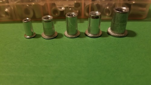 100 QT SAE Rivet Nut Rivnut Aluminum Assort Kit 6-32 8-32 10-24 10-32 1/4-20 - Picture 2 of 6