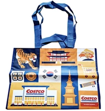 Costco Wholesale Korea Reusable Shopping Bag Large - Korean Design 🔸Tracking🔸