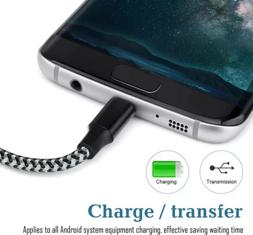 1/3 Pack 3/6/10Ft USB to Type-C Cable Fast Charger Charging Data Sync Cord LOT - Picture 24 of 86