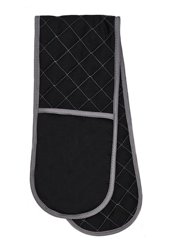 Personalised Double Oven Gloves Christmas Gift Mum Nana Grandma Cooking Baking - Picture 3 of 9