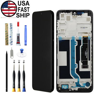 NEW Digitizer LCD Display Touch Screen Frame Assembly For TCL 30XL T701DL T671G