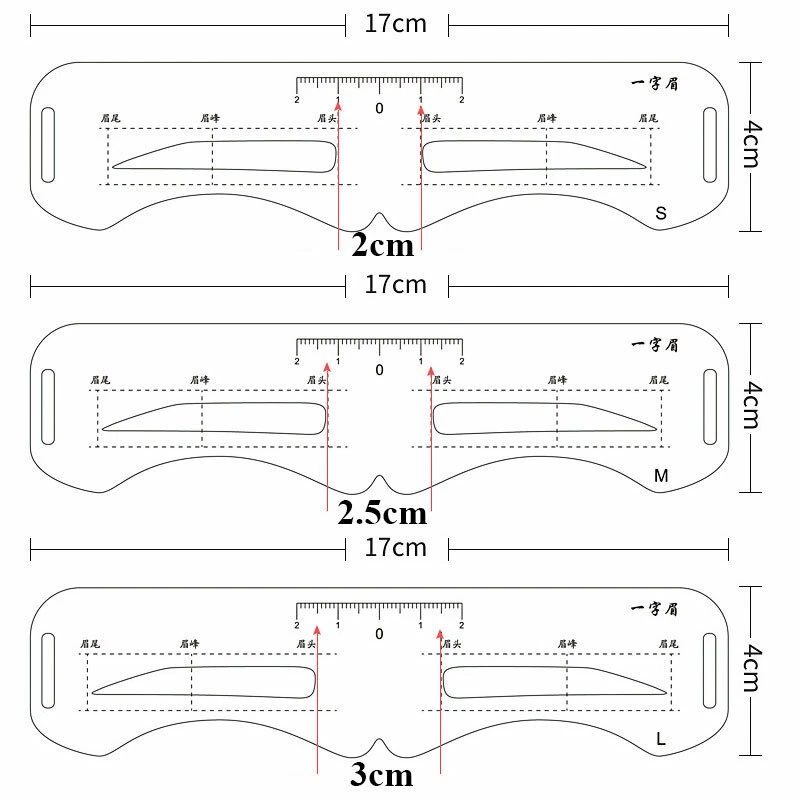  Eyebrow Stamp Card Brow Stamp Shaping Kit Eyebrow Definer Stencils Shap ^ - Image 3 of 4