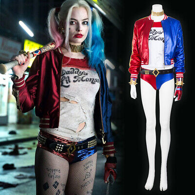 Suicide Squad Harley Quinn Cosplay Costume Jacket Halloween Fancy Suit For Adult Ebay