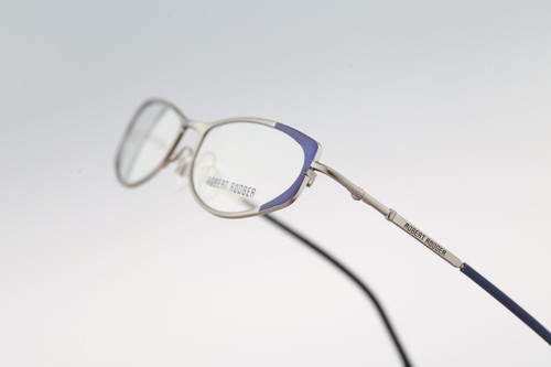 Robert Rudger 2800 660 LN, Vintage 90s blue & silver cat eye eyeglasses frames - Picture 7 of 10