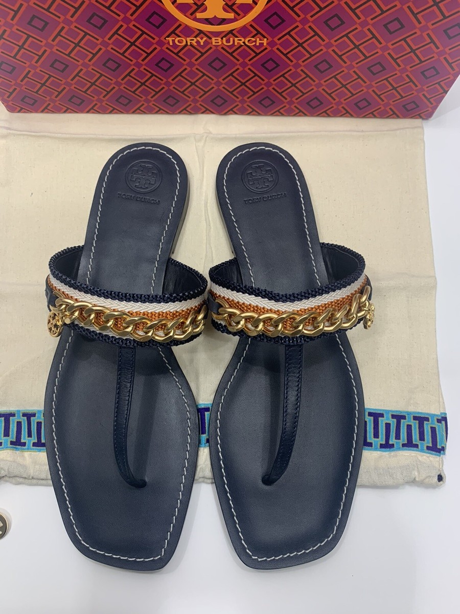 シューズ・サンダルその他 TORY BURCH Woman Flat sandals Navy 155154 430 TORY BURCH: Flat sandals woman - Navy | Tory Burch flat