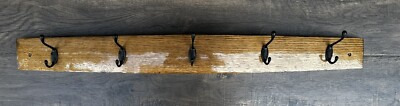 Jack Daniels Whiskey Barrel Stave Coat & Hat hanger Honey oak