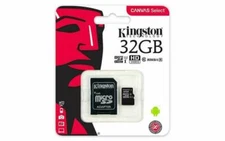 Kingston 32GB 80MB /s Micro SD SDHC SDXC Class10 UHS-I Memory Card with Adapter