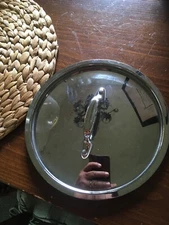 Lid Replacement Outside 8.5" Glass Pot Pan- 7 7/8 where it fits in pan