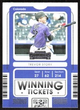 2021 8374C PANINI CONTENDERS WINNING TICKETS TREVOR STORY Colorado Rockies