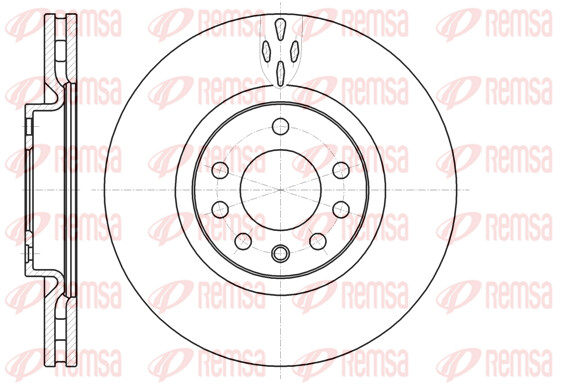 Remsa 2X Bremsscheibe Ø305Mm Vorne BelüFtet FüR Fiat Croma 1.9 D Multijet 2.4-image