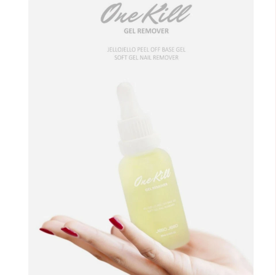 Jello Jello Peel Off Base Gel 10ml+ One Kill Remover 30ml Set K Beauty Gel Base - Bild 3 von 4