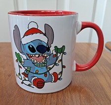 Disney Stitch Christmas Lights Coffee Mug 20 oz