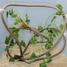 Coolrunner 8FT Reptile Vines and Flexible Reptile Leaves w/ Suction Cups Jungle