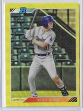 2020 Bowman Heritage Chrome Prospects Kody Hoese Yellow Refractor #/75