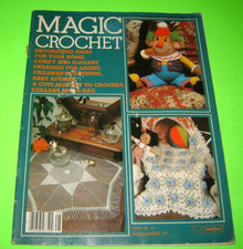 Magic Crochet  28 Pattern Magazine December 1983 Doilies Round Tablecloth 