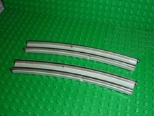  2x Rail courbe LEGO TRAIN 12v Train Track Curved Insert 3241 Set 7740/7745/7725