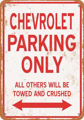 【希少】Chevrolet ヴィンテージ看板 60 ガレージ用 METAL SIGN - CHEVROLET PARKING ONLY - Vintage Look | eBay