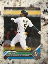 2023 TOPPS NOW BLUE PARALLEL MLB CARD 11/49 OAKLAND ATHLETICS TONY KEMP #52