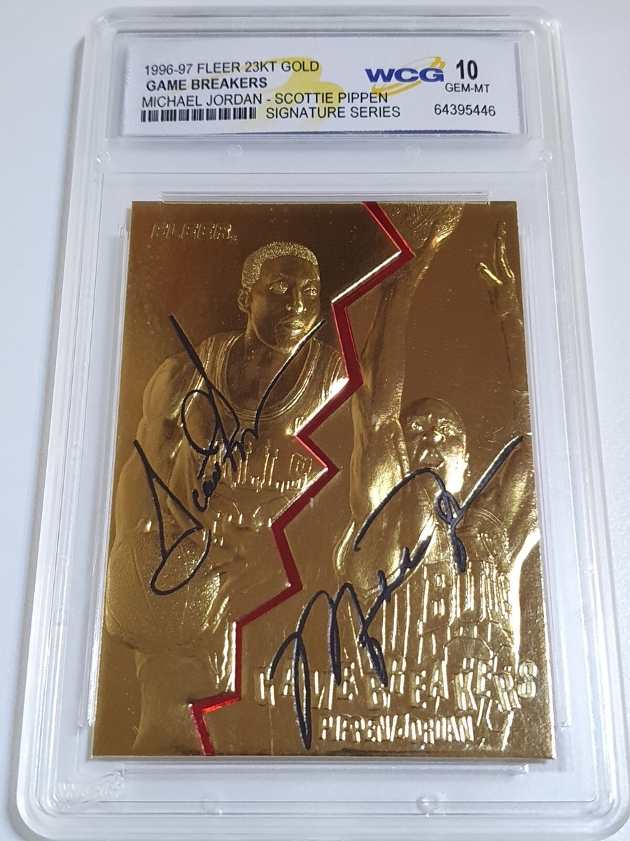 1998 Fleer Michael Jordan Scottie Pippen 23KT GOLD CARD
