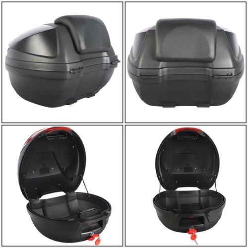 Motorcycle Trunk Scooter Tour Tail Box Luggage Top Lock Storage Carrier Case 32L - Imagen 7 de 19