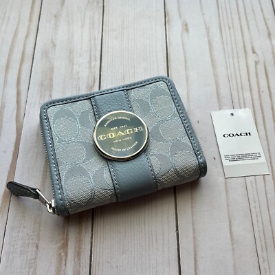 COACH Lonnie Small Zip Around Wallet In Signature Jacquard Marble