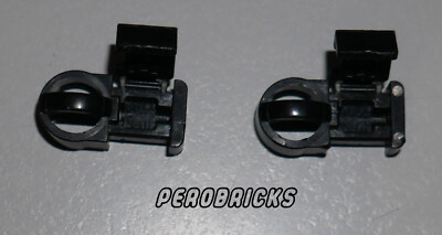 Lego Technic Technik 2 x Flex Kabel Verbinder Halterung #6644 schwarz