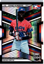 2023 Panini Elite Extra Edition DIEGO ORTIZ #182 Prime Numbers /200