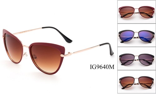 Venta al por mayor de gafas de sol a granel con marco de metal de moda 12-120 pares para mujeres, adolescentes - Imagen 18 de 24
