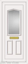 WHITE FULL HEIGHT UPVC DOOR PANEL (TAFT / OXFORD ONE ) CUT TO SIZE FOR FREE