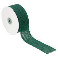2" Wide 10 Yards Burlap Fabric Ribbon Jute Crafts Roll Wrapping Green
